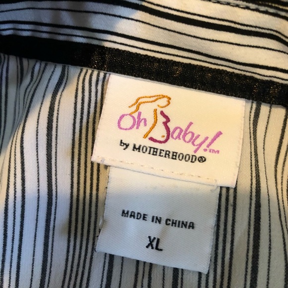 OH Baby! Striped Career Maternity Blouse - Picture 5 of 7